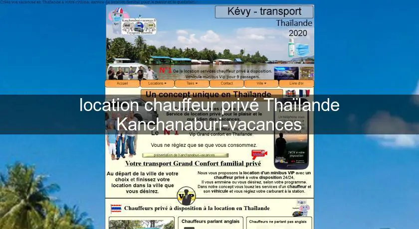  location chauffeur privé Thaïlande Kanchanaburi-vacances