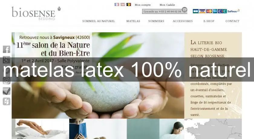  matelas latex 100% naturel