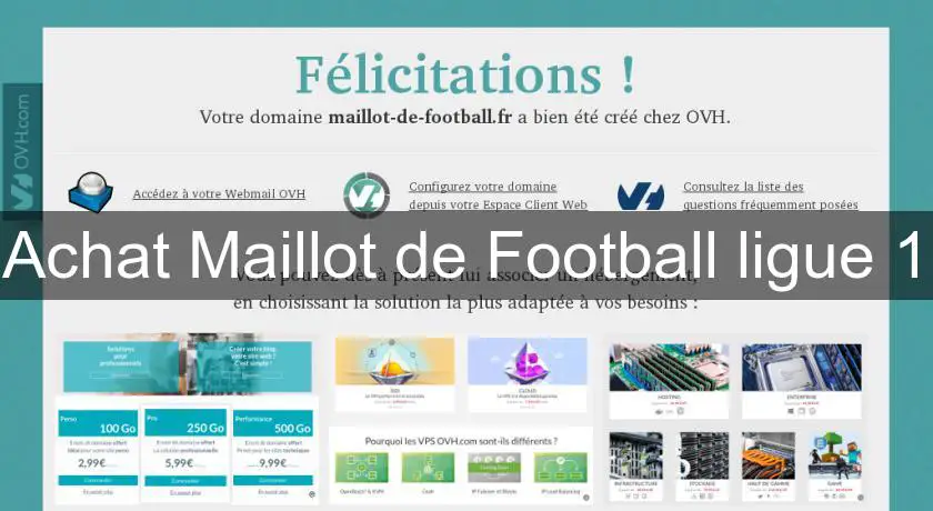 Achat Maillot de Football ligue 1