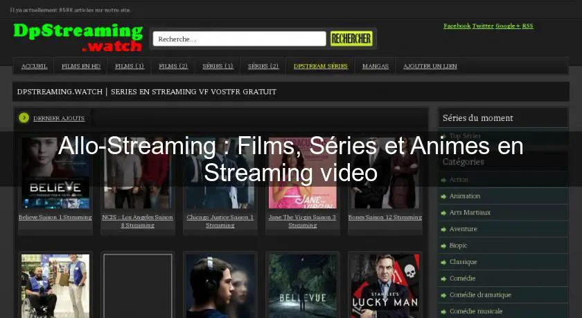 Allo-Streaming : Films, Séries et Animes en Streaming video