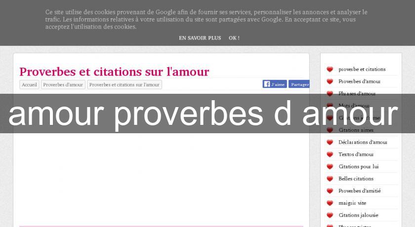 amour proverbes d'amour 