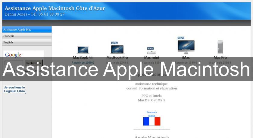 Assistance Apple Macintosh