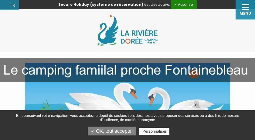 Camping famiilal proche Fontainebleau