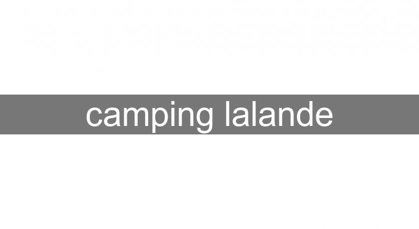 camping lalande