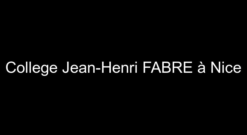 College Jean-Henri FABRE à Nice