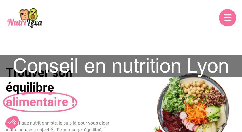 Conseil en nutrition Lyon