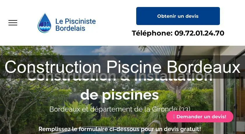 Construction Piscine Bordeaux