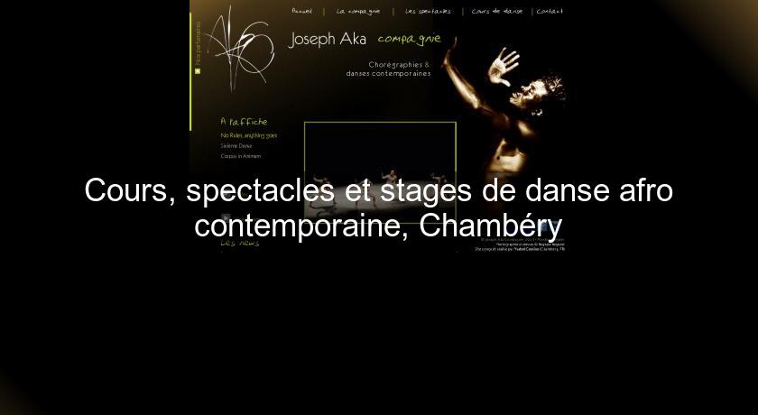 Cours, spectacles et stages de danse afro contemporaine, Chambéry