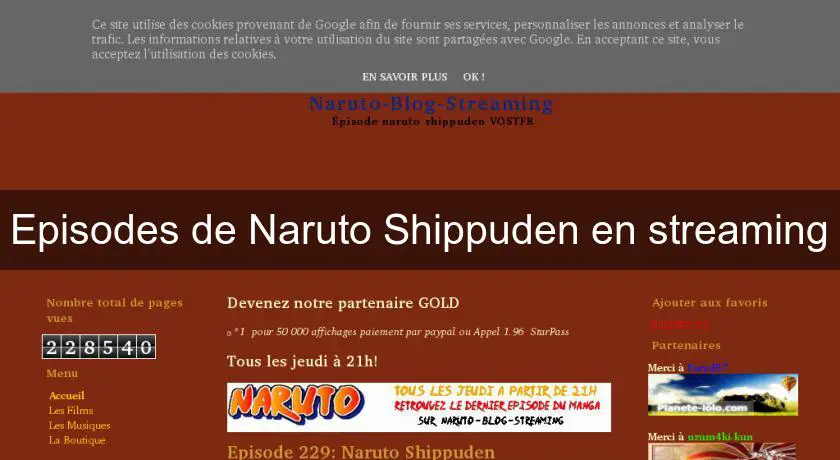 Episodes de Naruto Shippuden en streaming