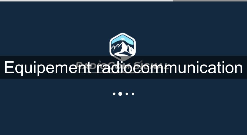 Equipement radiocommunication