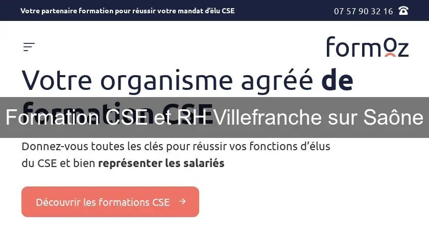 Formation CSE et RH Villefranche sur Saône