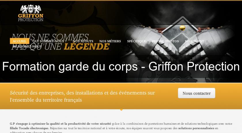 Formation garde du corps - Griffon Protection