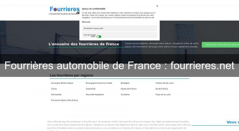 Fourrières automobile de France : fourrieres.net