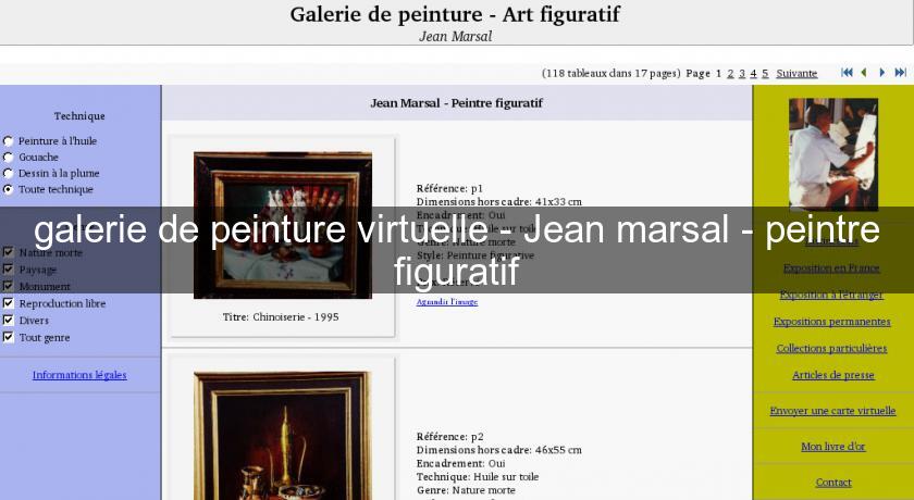 galerie de peinture virtuelle - Jean marsal - peintre figuratif