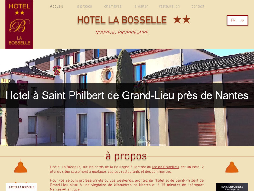 Hotel à Saint Philbert de Grand-Lieu près de Nantes