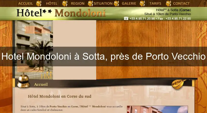 Hotel Mondoloni à Sotta, près de Porto Vecchio