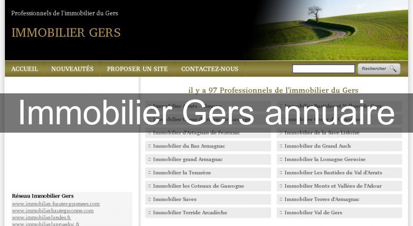 Immobilier Gers annuaire