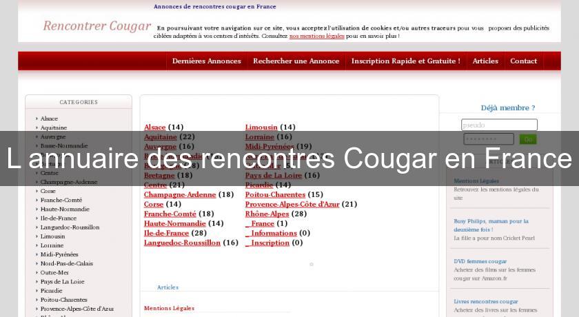 L'annuaire des rencontres Cougar en France