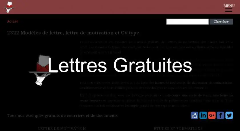 Lettres Gratuites