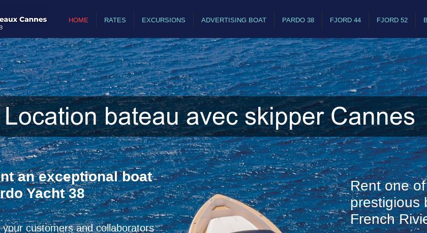 Location bateau avec skipper Cannes 