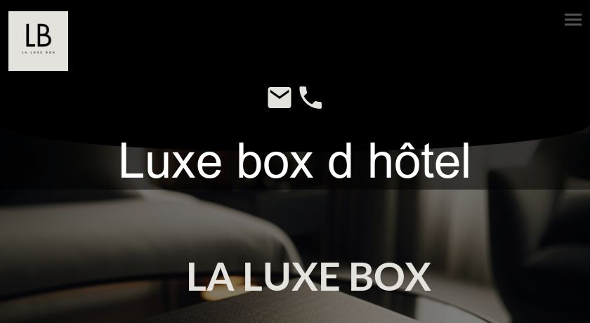 Luxe box d'hôtel