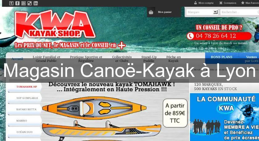 Magasin Canoë-Kayak à Lyon