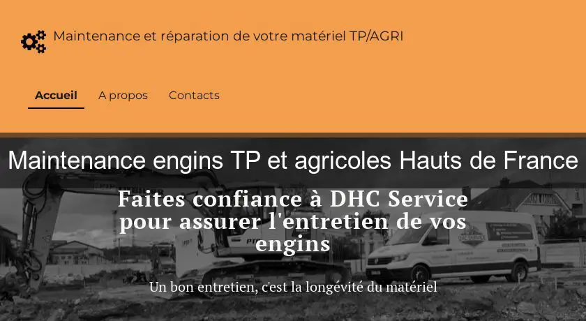 Maintenance engins TP et agricoles Hauts de France