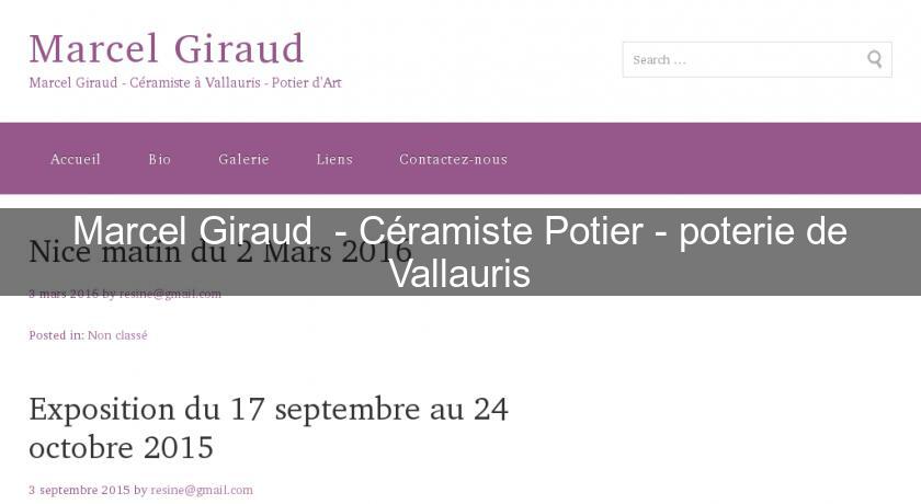 Marcel Giraud  - Céramiste Potier - poterie de Vallauris