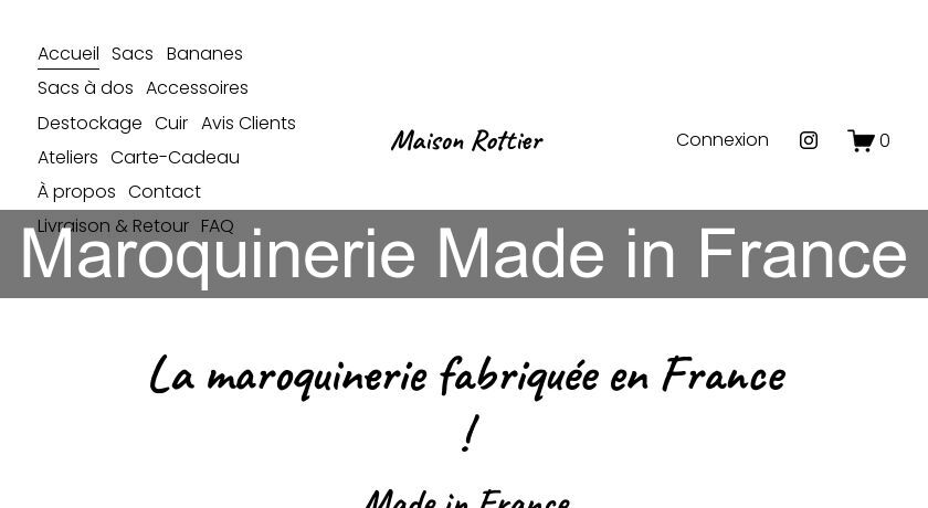 Maroquinerie Made in France