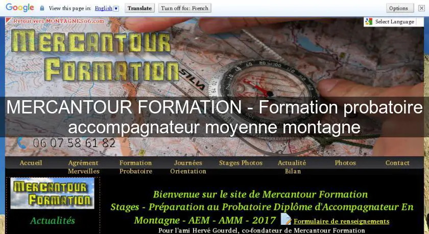 MERCANTOUR FORMATION - Formation probatoire accompagnateur moyenne montagne