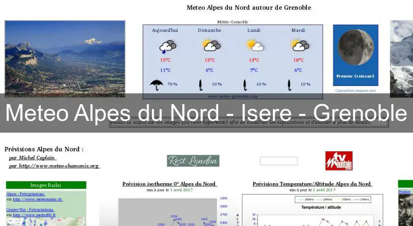 Meteo Alpes du Nord - Isere - Grenoble