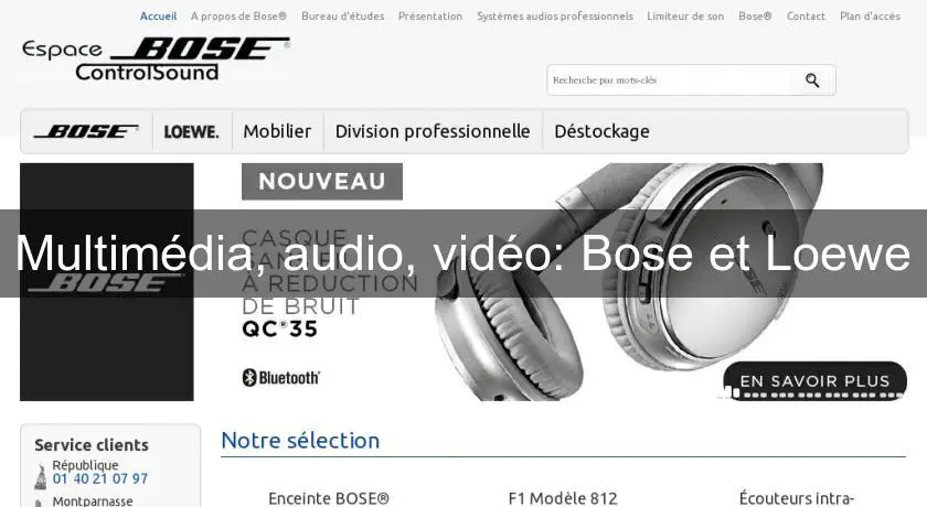 Multimédia, audio, vidéo: Bose et Loewe