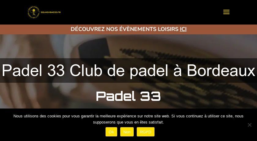 Padel 33 Club de padel à Bordeaux