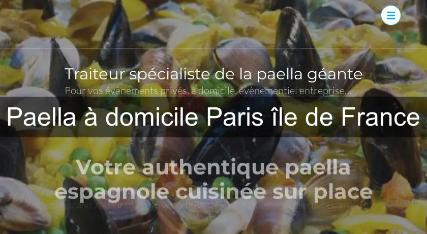 Paella à domicile Paris île de France