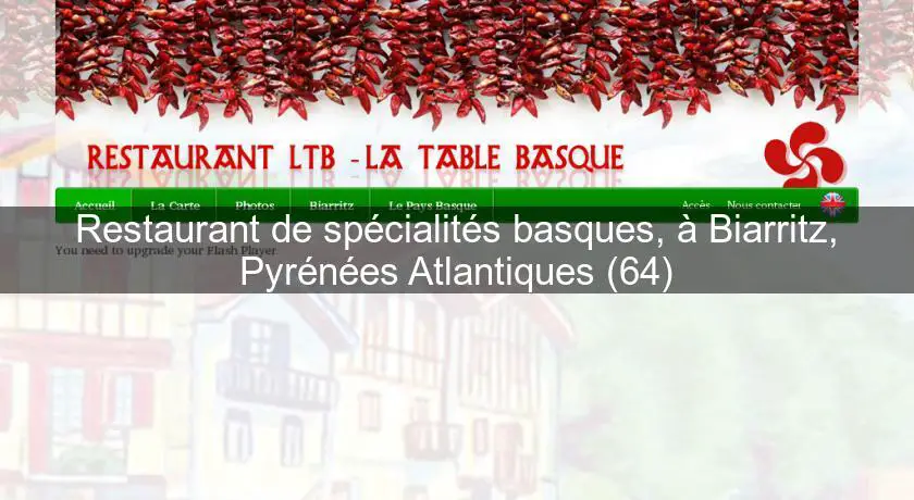 Restaurant de spécialités basques, à Biarritz, Pyrénées Atlantiques (64)