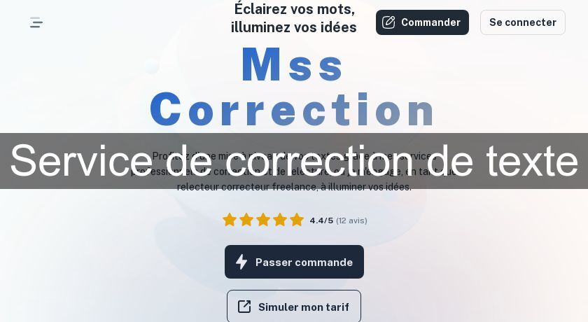 Service de correction de texte