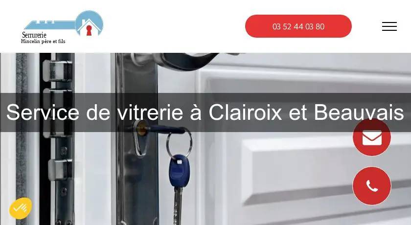 Service de vitrerie à Clairoix et Beauvais