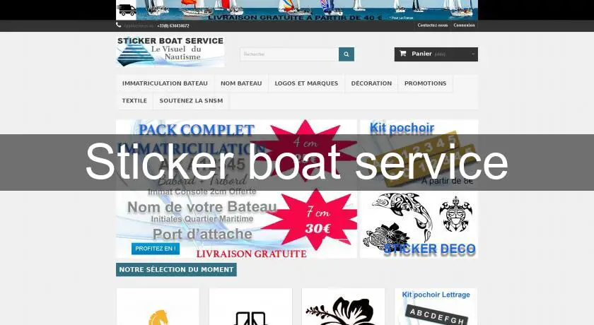 Sticker boat service