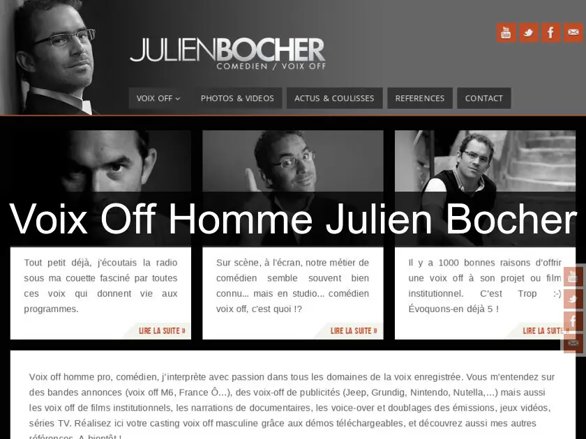 Voix Off Homme Julien Bocher