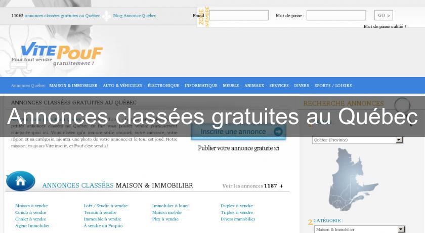 Petites Annonces Gratuites De Particuliers à Particuliers Classées Par Thèmes Annonces classées gratuites au Québec Bons plans