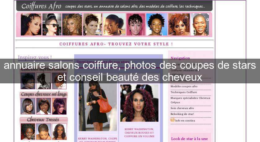 Annuaire Salons Coiffure Photos Des Coupes De Stars Et Conseil