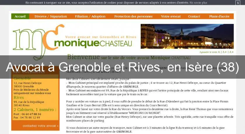 Avocat à Grenoble et Rives, en Isère (38)