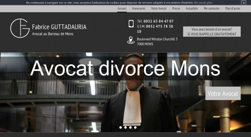 Avocat divorce Mons