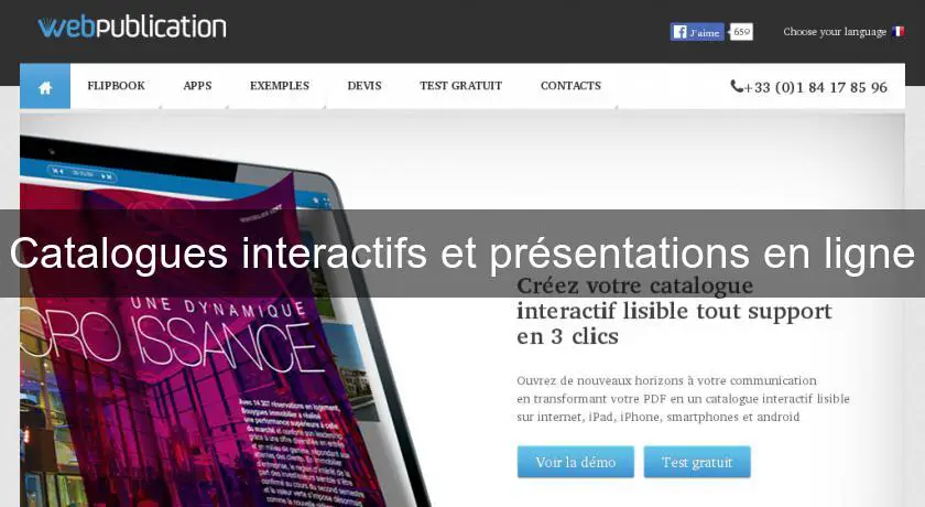 Catalogues interactifs et présentations en ligne