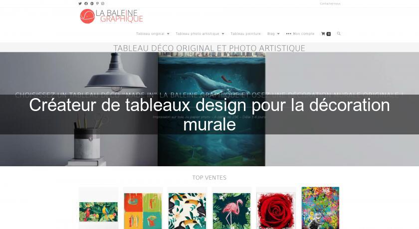 Créateur de tableaux design pour la décoration murale