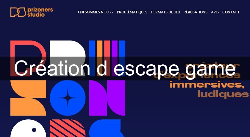 Création d'escape game