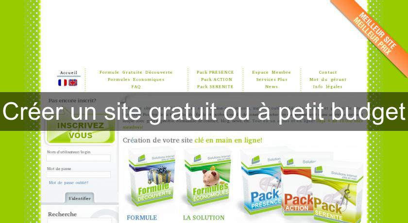 Creer Un Site Gratuit Ou A Petit Budget Site Professionel Specialise