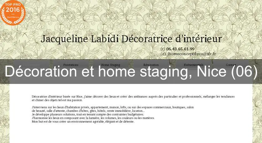 Décoration et home staging, Nice (06)