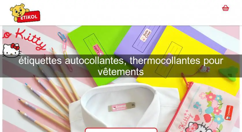 Étiquettes thermocollantes pour vêtements