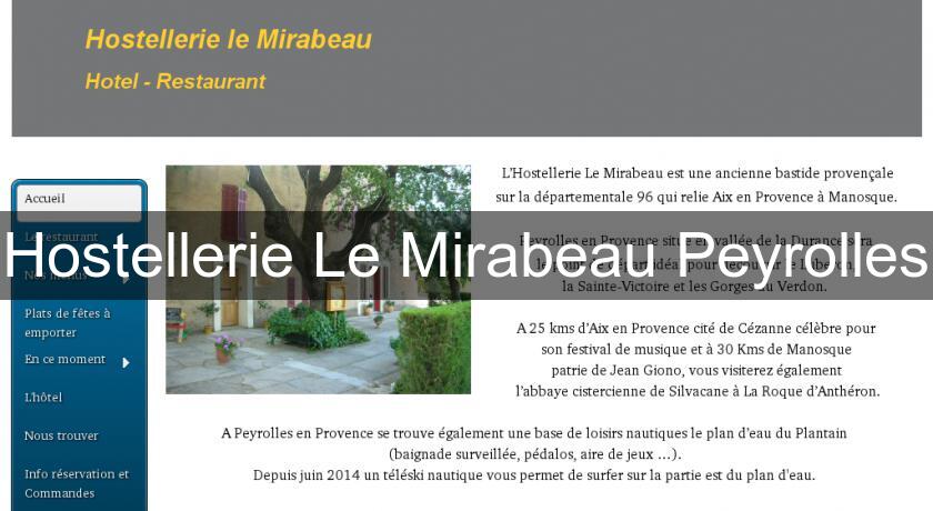 Hostellerie Le Mirabeau Peyrolles